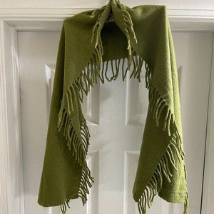 Women's or Men's Unisex 100% Lambswool Scarf w/ Felt Finish - Made in Italy